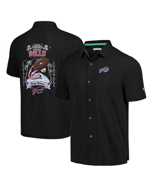 Men's Black Buffalo Bills Tidal Kickoff Camp Button-Up Shirt