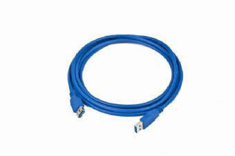 Gembird 3m USB 3.0 A M/FM - 3 m - USB A - USB A - USB 3.2 Gen 1 (3.1 Gen 1) - Male/Female - Blue