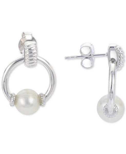 Серьги Macy's Freshwater Pearl Doorknocker