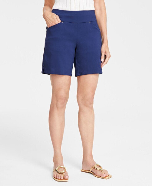 Women's Mid-Rise Pull-On Shorts, Created for Macy's