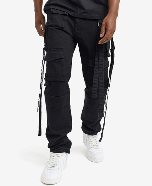 Men's Rambo Wide Leg Twill Cargo Pants