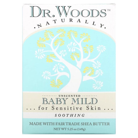 Baby Mild Bar Soap, Soothing, Unscented, 5.25 oz (149 g)