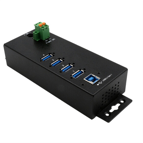 USB-концентратор USB 3.2 Gen 1 Exsys EX-1186HMVS-2 с 4 портами и защитой от разрядов статического электричества 15KV ESD