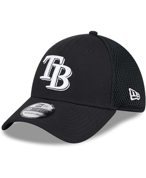 Men's Tampa Bay Rays Evergreen Black White Neo 39THIRTY Flex Hat