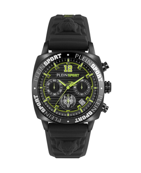 Men's Wildcat Black Silicone Strap Watch 40mm