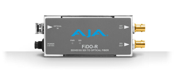 AJA FiDO-R-MM - 3 Gbit/s - Active video converter - Gray - BNC - 20 V - 0 - 40 °C