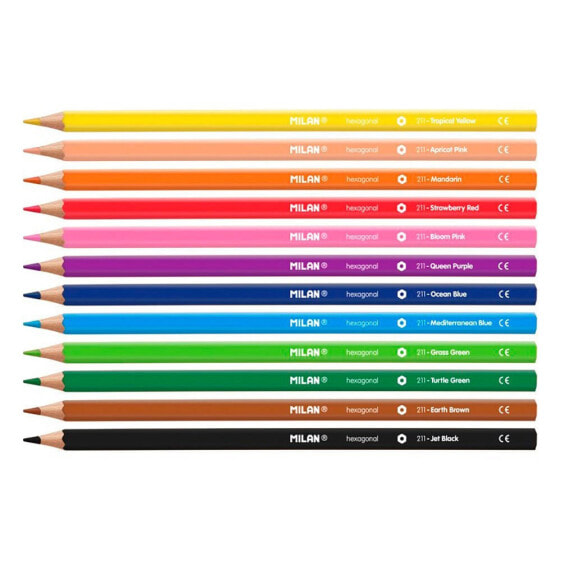 Цветные карандаши MILAN 211 2.9 мм 12 шт.