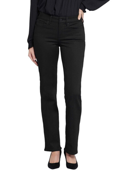 Nydj Marilyn Black Rinse Straight Jean Women's