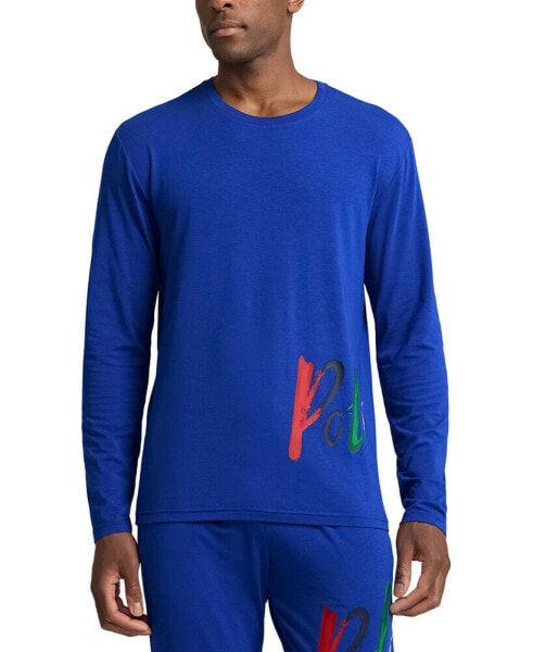 Men's Long-Sleeve Crewneck Pajama Shirt