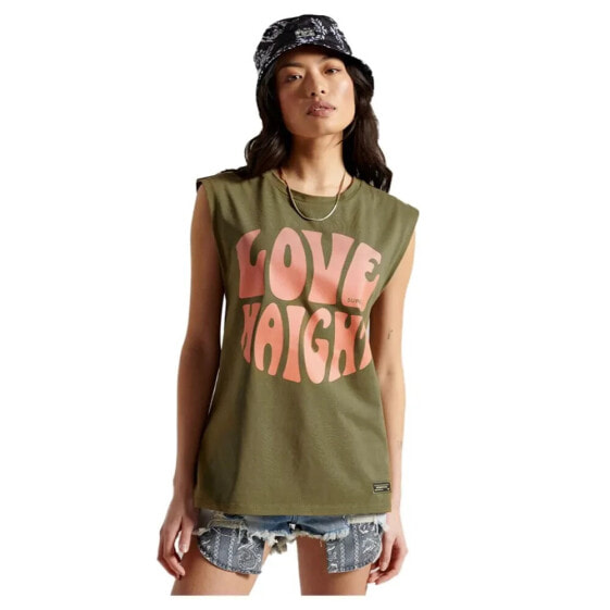 SUPERDRY Military Logo sleeveless T-shirt