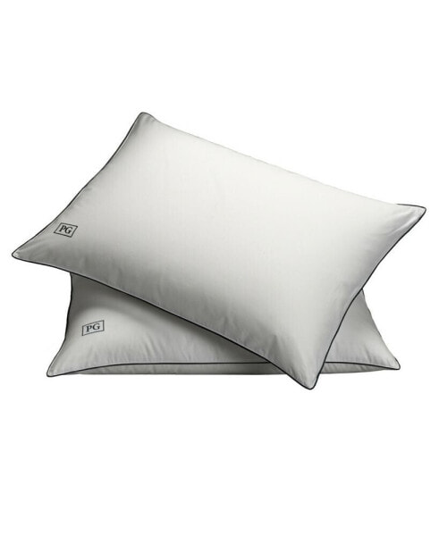 White Down Firm Density Pillow, Jumbo Size - Set of 2, Full/Queen