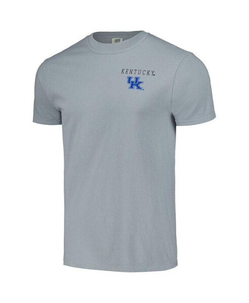 Men's Gray Kentucky Wildcats Campus Scene Comfort Colors T-shirt