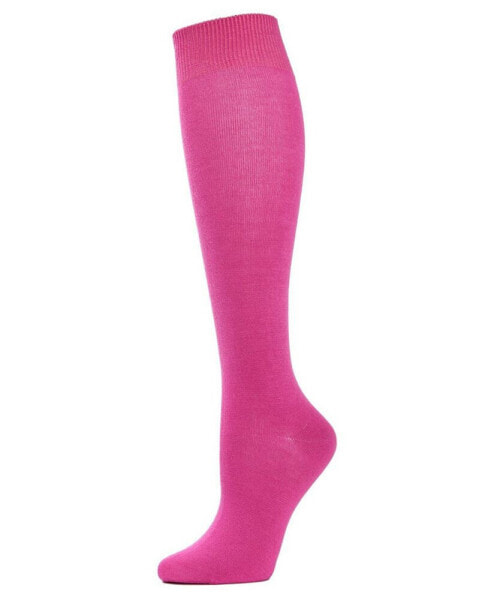 Women's Bamboo Blend Knit Knee High Socks