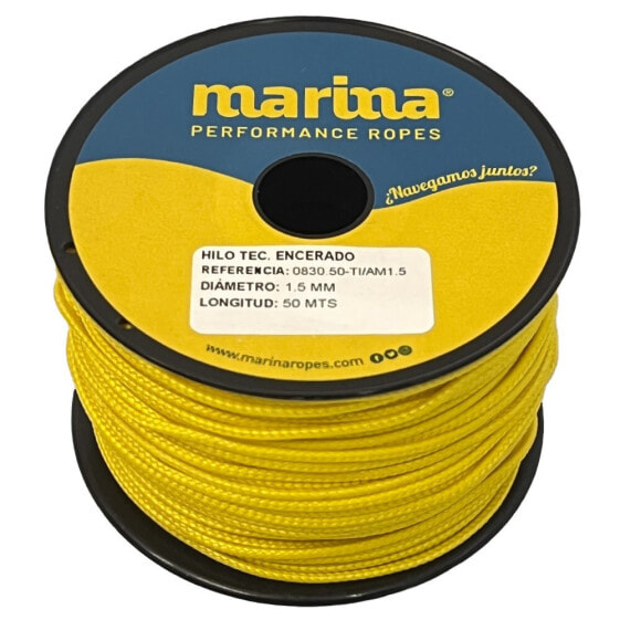 MARINA PERFORMANCE ROPES Waxed Technical Thread 50 m Braided Rope