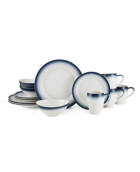 Swirl 16 Piece Dinnerware Set, Service for 4