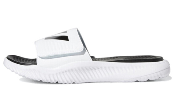 Спортивные тапочки Adidas AlphaBounce Бело-черные для мужчин