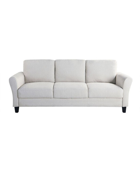 80.3" W Microfiber Wilshire Sofa with Rolled Arms