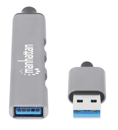 USB-концентратор USB Manhattan 4Port USB-A Hub 3x480Mbit/s 1xGbit/s Stecker