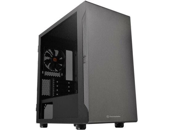 Thermaltake S100 Tempered Glass Black Edition Micro-ATX Mini-Tower Computer Case