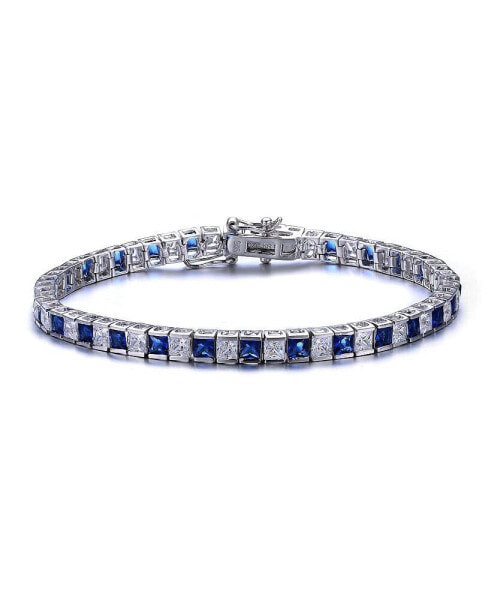 Браслет Genevive Blue Zirconia Tennis