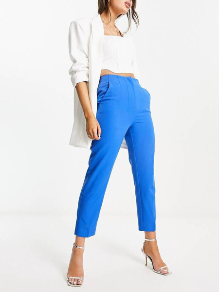 Miss Selfridge cigarette trouser in cobalt 