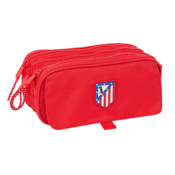 Тройной пенал Atlético Madrid Красный 21,5 x 10 x 8 cm