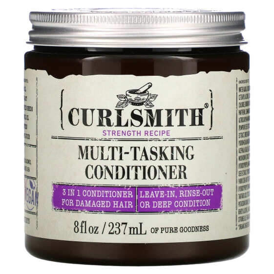 3 В 1 Бальзам для волос Curlsmith Multi-Tasking, для поврежденных волос, 8 ж. унций (237 мл)