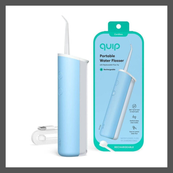 quip Rechargeable Cordless Plastic Water Flosser - Sky Blue
