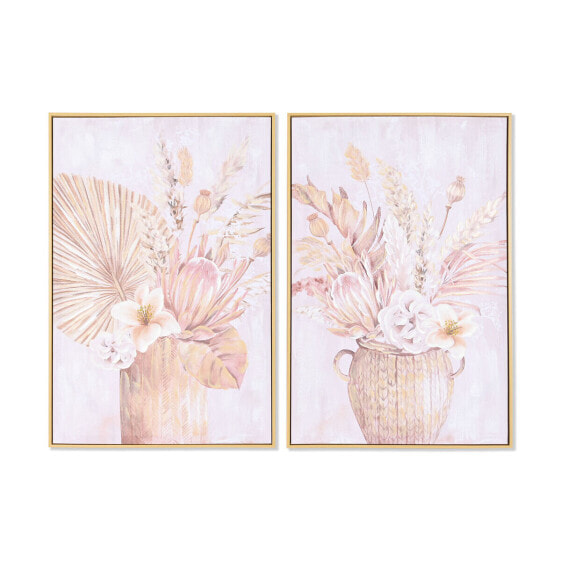 Картина DKD Home Decor 60 x 3,5 x 90 cm Ваза для цветов Скандинавский (2 штук)