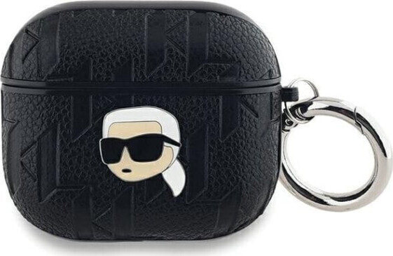 Karl Lagerfeld Karl Lagerfeld KLA3PGKIPK AirPods 3 cover czarny/black Monogram Karl Head