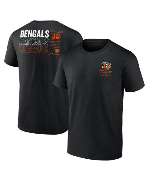 Men's Black Cincinnati Bengals Repeat Stats T-Shirt