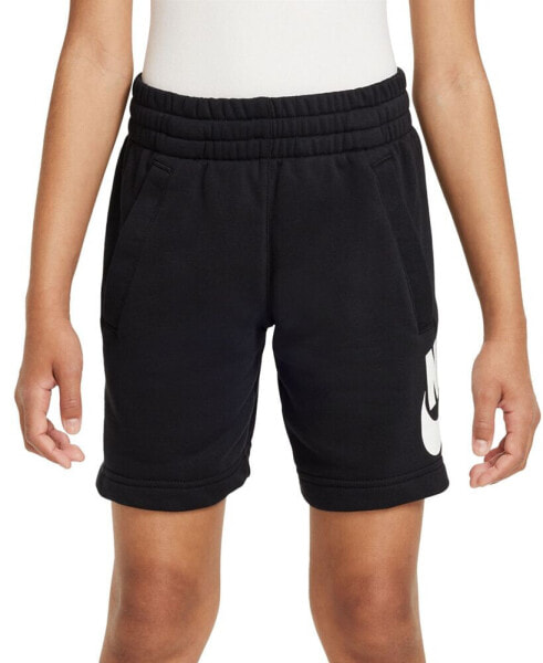 Big Kids Sportswear Club Fleece Logo-Print French Terry Shorts