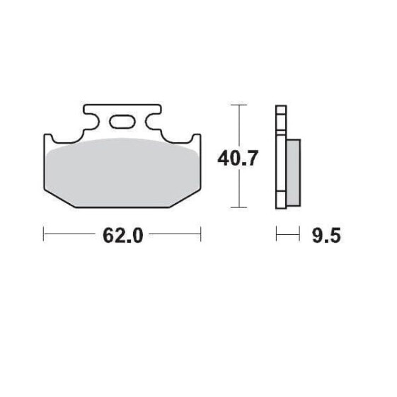 MOTO-MASTER Suzuki/Yamaha 092811 Sintered Brake Pads