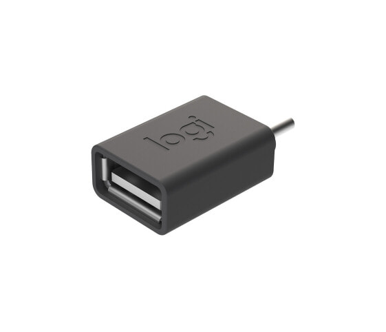 Переходник USB-C to USB-A Logitech Logi Adapter - Графит