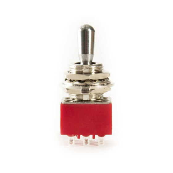 MUSIC STORE Mini Toggle Switch 3PDT on/on Chrom