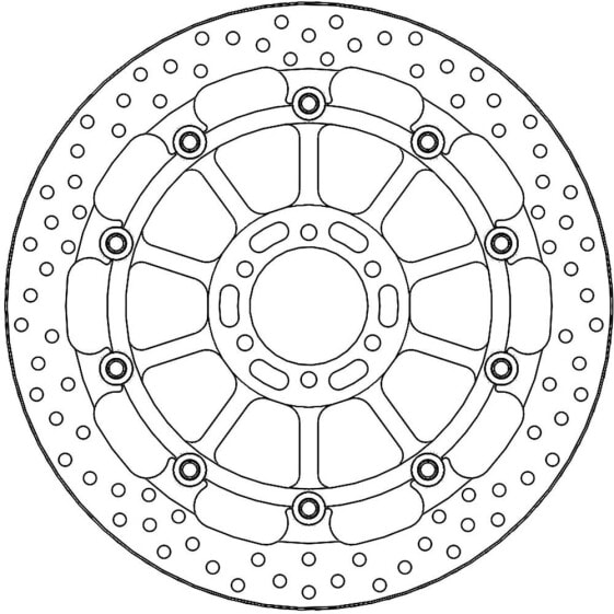 MOTO-MASTER Round Aprilia 113155 Brake Disc