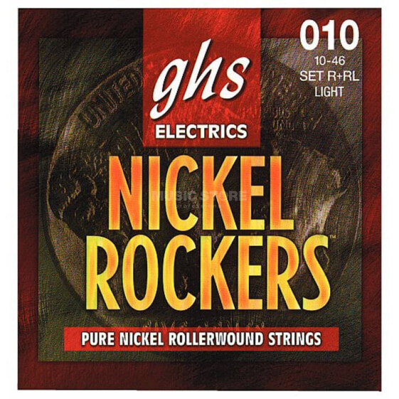 GHS E-Git.Saiten,10-46,Nickel Rockers Rollerwound