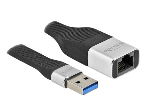 Кабель ленточный FPC USB Type-A to Gigabit LAN 10/100/1000 Мбит/с 13 см - 0,13 м - USB A - RJ-45 Delock
