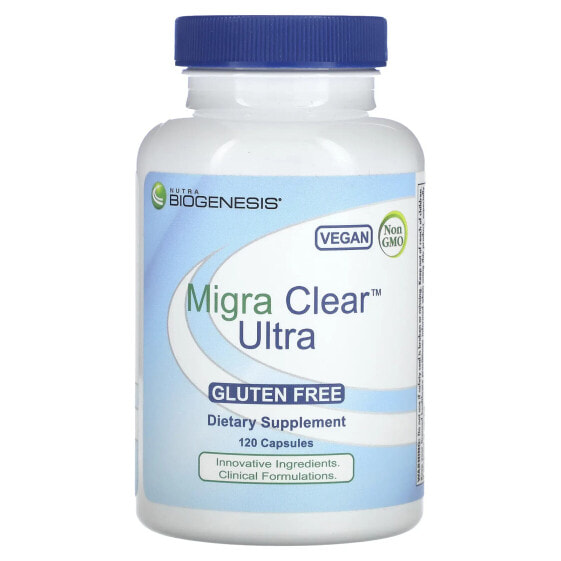 Капсулы растительного экстракта Nutra BioGenesis Migra Clear Ultra, 120 шт.