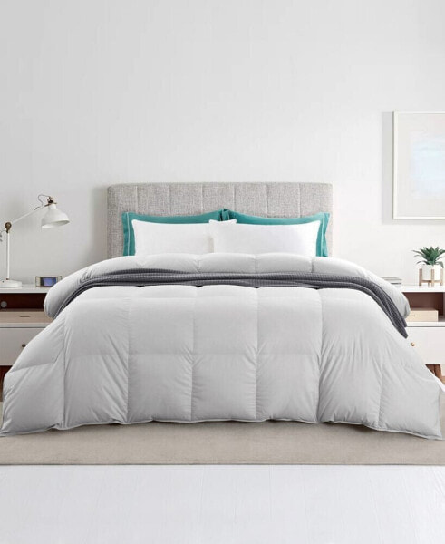 Year Round Ultra Soft Fabric Baffled Box Design 75% Down Comforter, Twin