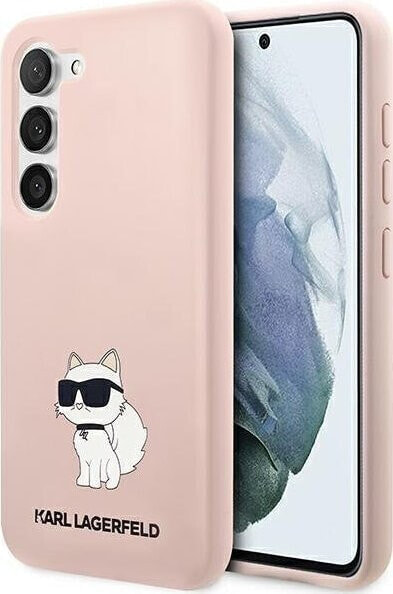 Karl Lagerfeld Etui Karl Lagerfeld KLHCS23MSNCHBCP Samsung Galaxy S23+ Plus hardcase różowy/pink Silicone Choupette