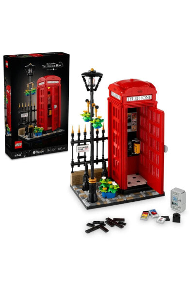 Конструктор пластиковый Lego Ideas Красная Лондонская Телефонная будка 21347 - Набор для моделирования для взрослых (1460 деталей)