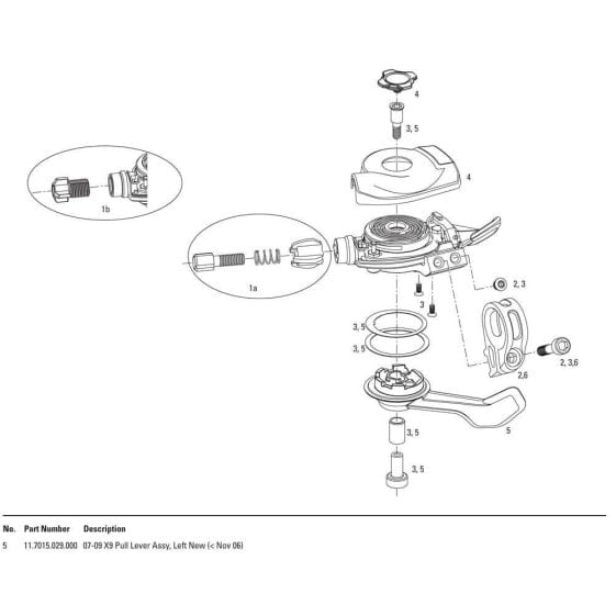 SRAM 2007-12 X9 Left Shifter