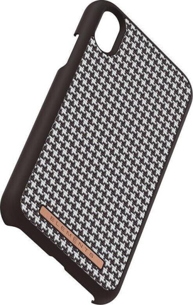 Nordic Elements Nordic Elements Saeson Idun - Materiałowe etui iPhone XR (Dark Brown Pattern 2)