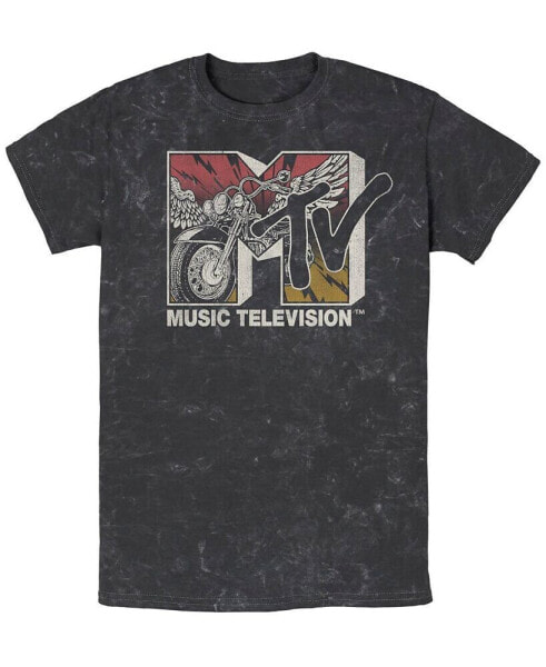 Men's MTV Music Ride Short Sleeve Mineral Wash T-shirt