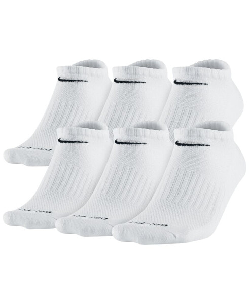 Unisex Everyday Plus Cushioned Training No-Show Socks 6 Pairs