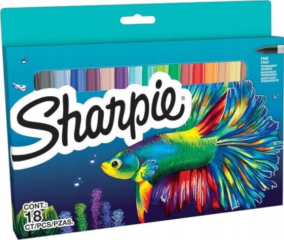 Sharpie Sharpie Marker Permanentmarker Fine Big Pack "Fish" 6 Stück