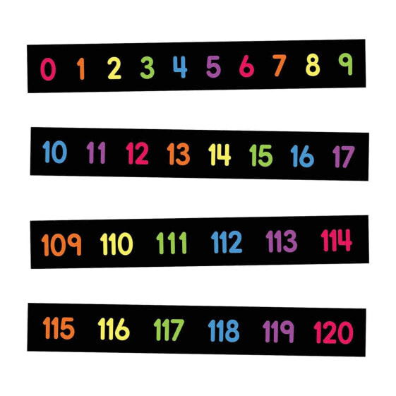 16pc Numbers 0-120 Mini Bulletin Board Set - class room teaching supply