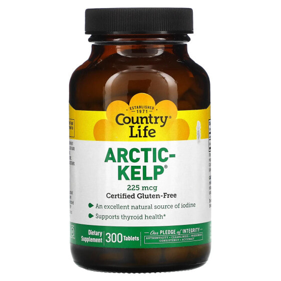 Биологически активная добавка Country Life Arctic-Kelp, 225 мкг, 300 таблеток
