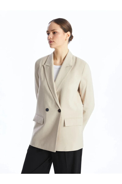 LCW Modest Düz Uzun Kollu Kadın Blazer Ceket Ceket